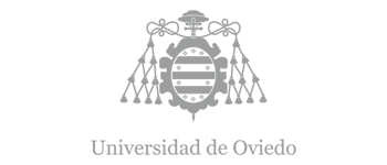 Emblema de la Universidad de Oviedo plata Vertical
