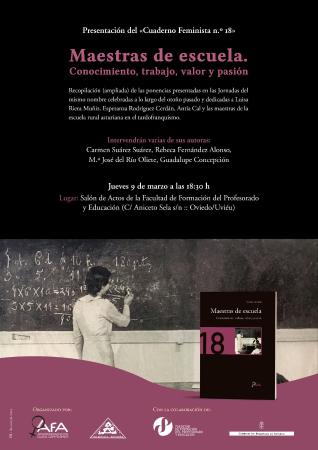 Presentación del cuadernos feminista sobre 'Maestras de la Escuela. Conocimiento, trabajo, valor y pasión'