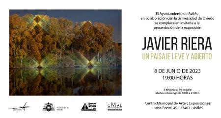 Inauguración de la exposición "Un paisaje leve y abierto" de  Javier Riera en el CMAE de Avilés