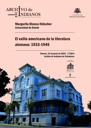 Conferencia de Margarita Blanco Hölscher “El exilio americano de la literatura alemana: 1933-1945”