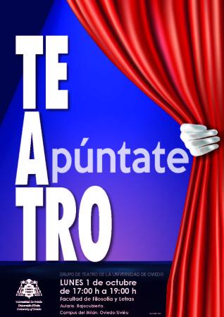 Cartel Teatro apúntate 2018
