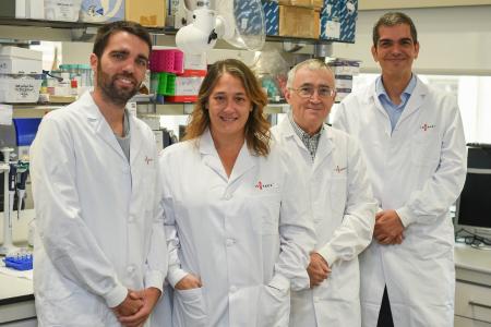 Equipo de Barcelona, de izquierda a derecha Ferran Nadeu, Magda Pinyol, Elías Campo y Julio Delgado
