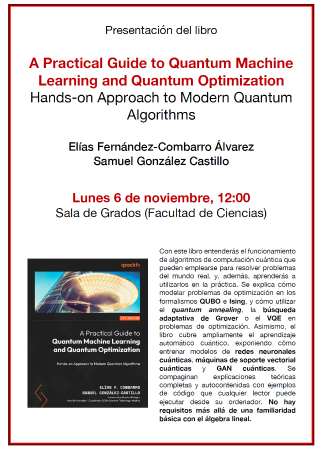 Presentación del libro A Practical Guide to Quantum Machine Learning and Quantum Optimization